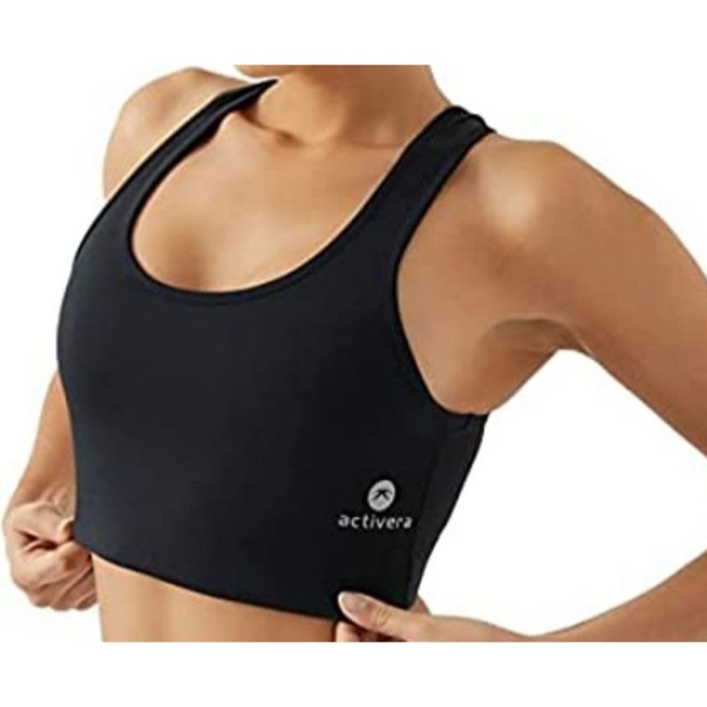 Active Padded Sports Bras for Women – Comfortable Workout Tops/Removable Pads L